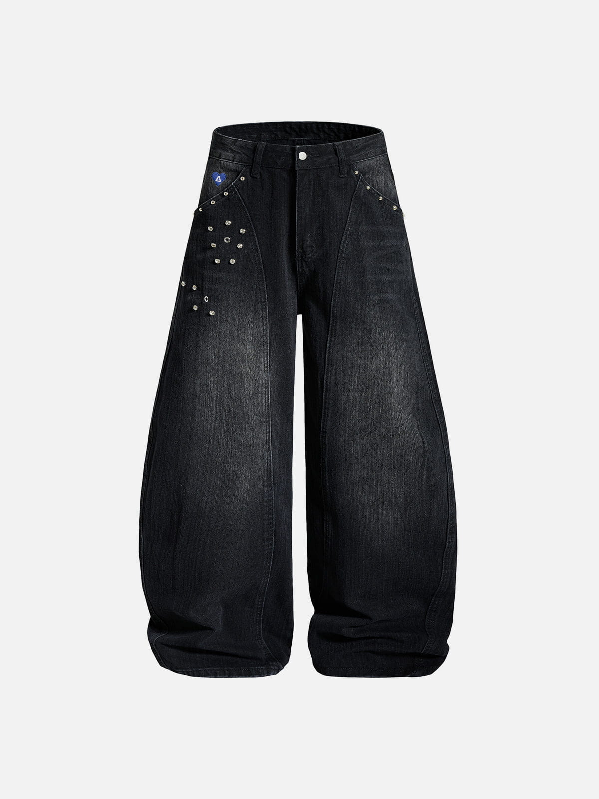 Alternative view of Aelfric Eden Rhinestone Baggy Barrel Jeans