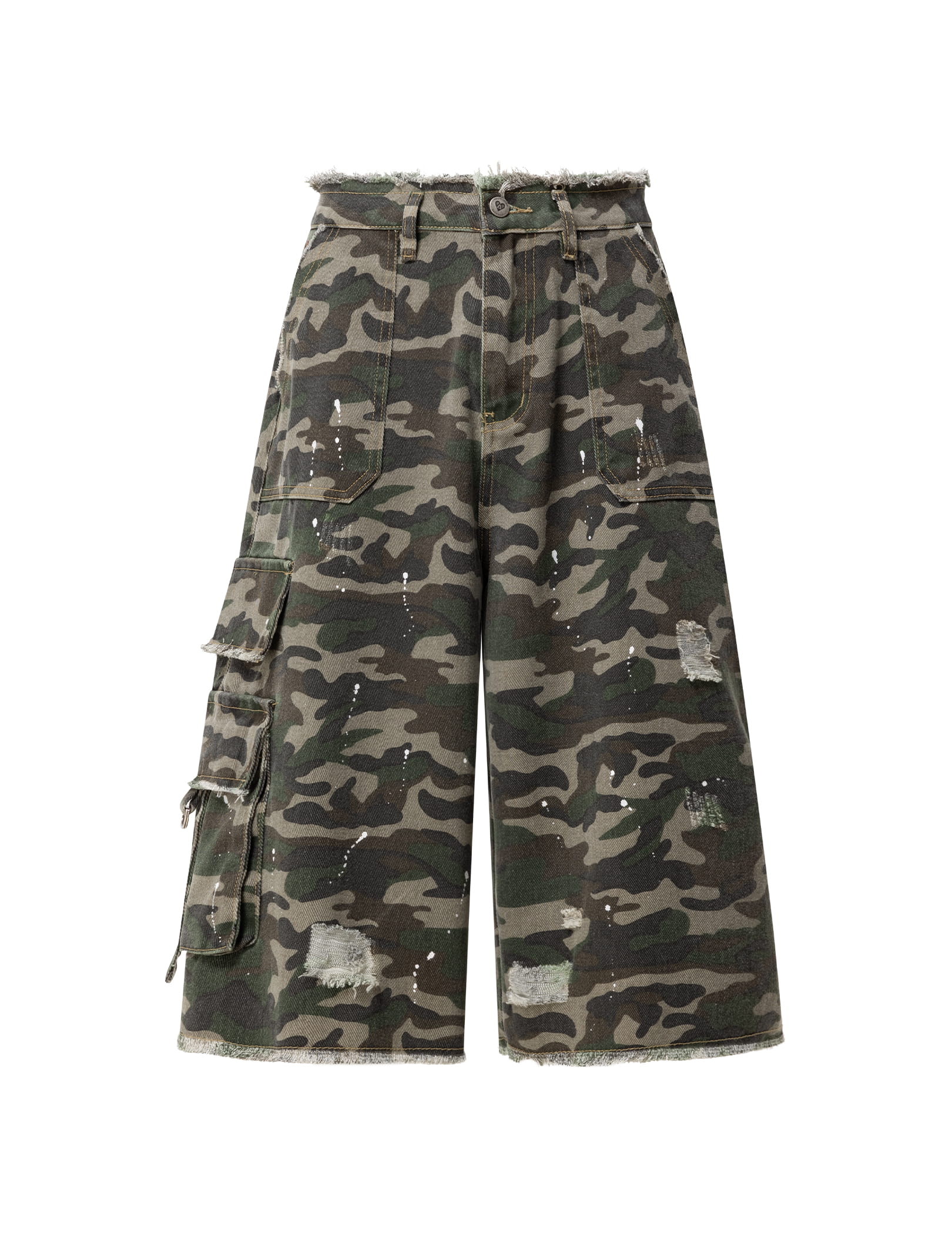 Aelfric Eden Camo Cargo Longline Shorts